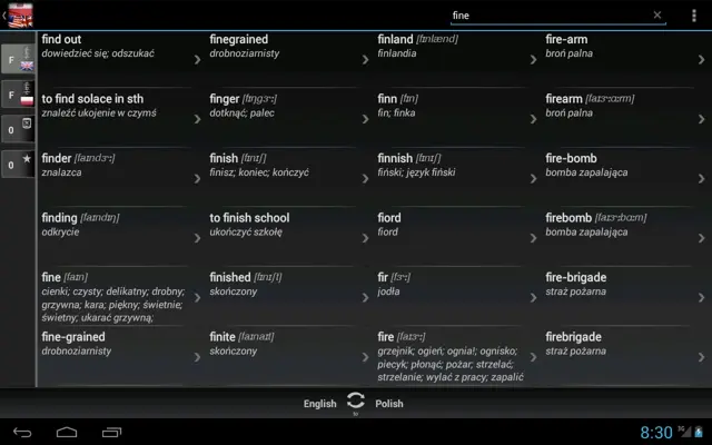 Free Eng-Pol Dictionary android App screenshot 4