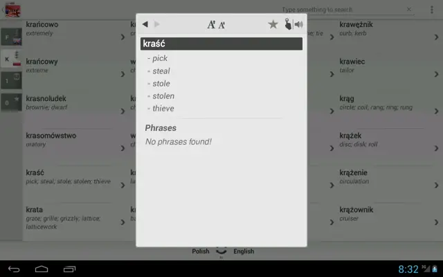 Free Eng-Pol Dictionary android App screenshot 5